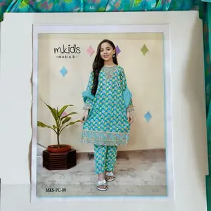 Festive Heavy work Organza Lace 3 piece suit set.