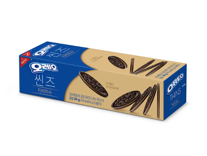 Oreo Thins Tiramisu 84g - Delightful Snack with Unique Tiramisu Flavor Perfect for Dessert or Snacking