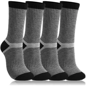 2 Pairs Alpaca Wool Hiking Socks for Women Men Thick Thermal Winter Hunting Socks Moisture Wicking Hiking