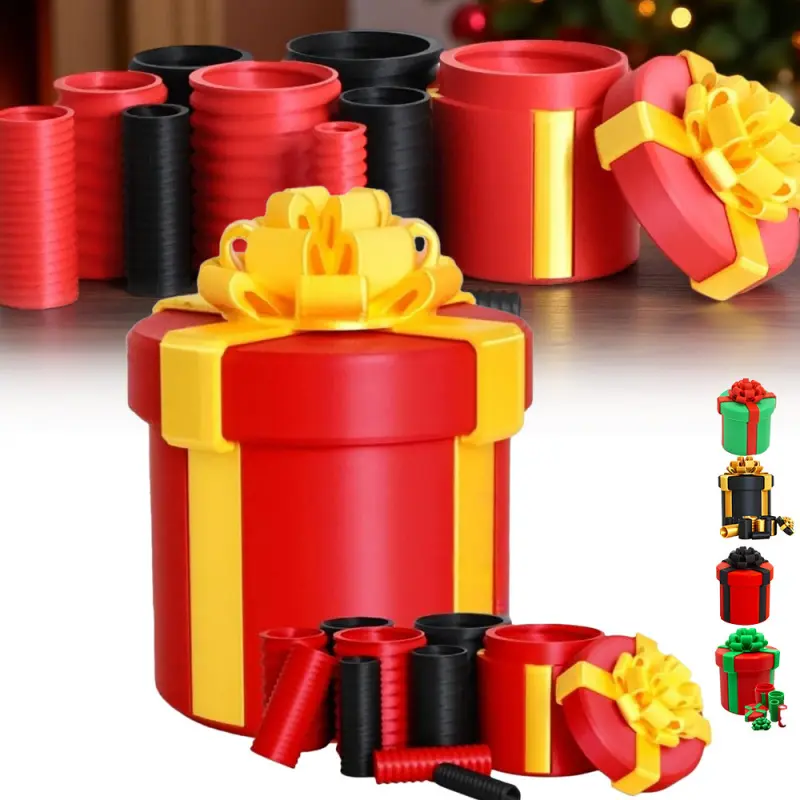 10-Layer Annoying Spinning Gift Boxes | Multi-Colored Prank Gifts for Birthdays, Holidays, and Fun Party Games, Perfect for Friends, Family, and Colleagues | Made of Plastic