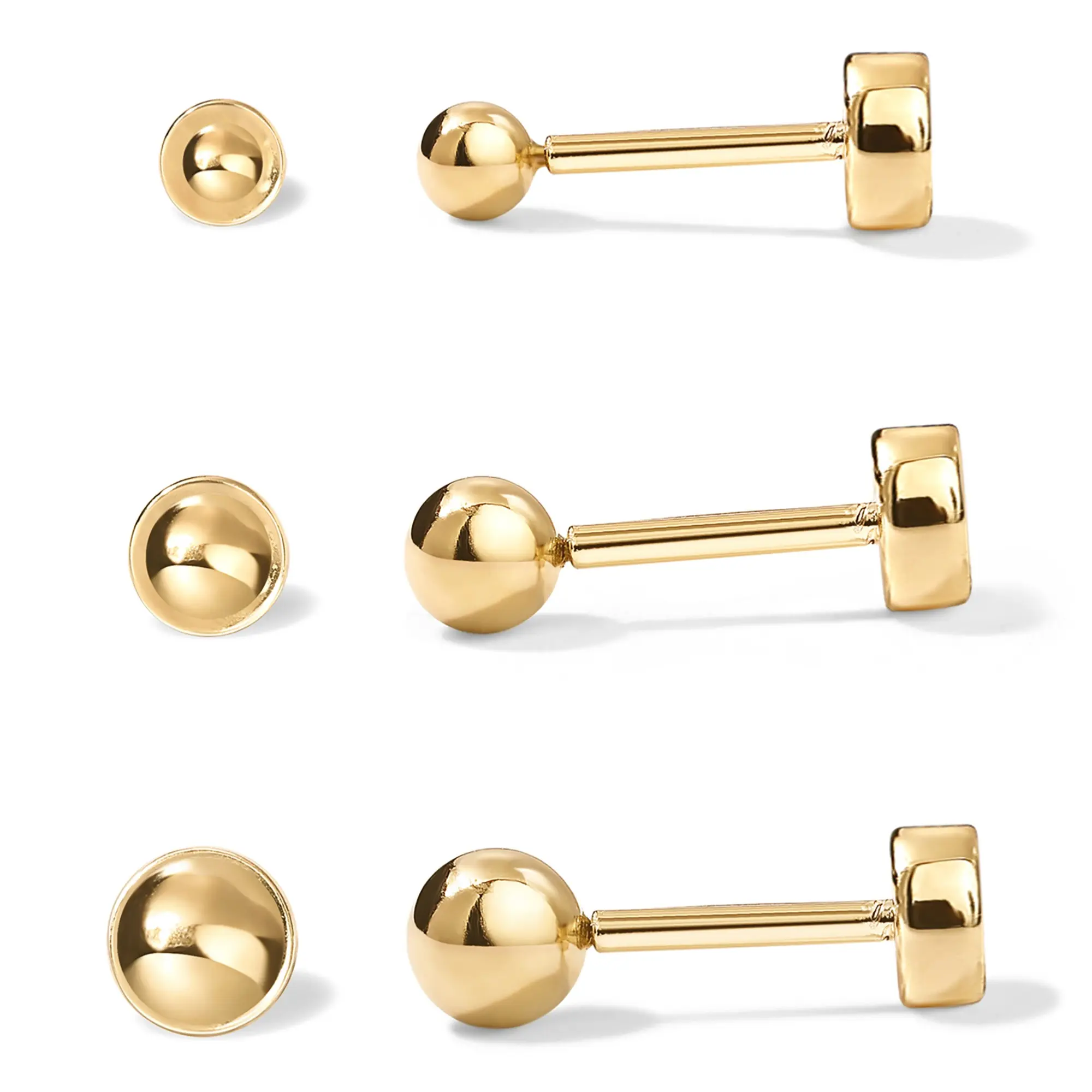 3-Size Pack - Yellow Gold