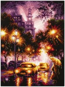 Rainy Night 550-762 Counted Cross-Stitch Kit