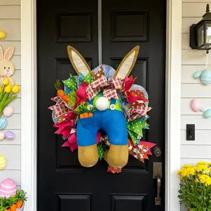 Easter Bunny Butt Wreath, Cute Rabbit Spring Wreath, Home Decor for Front Door & Windows, Perfect Holiday Party Decoration