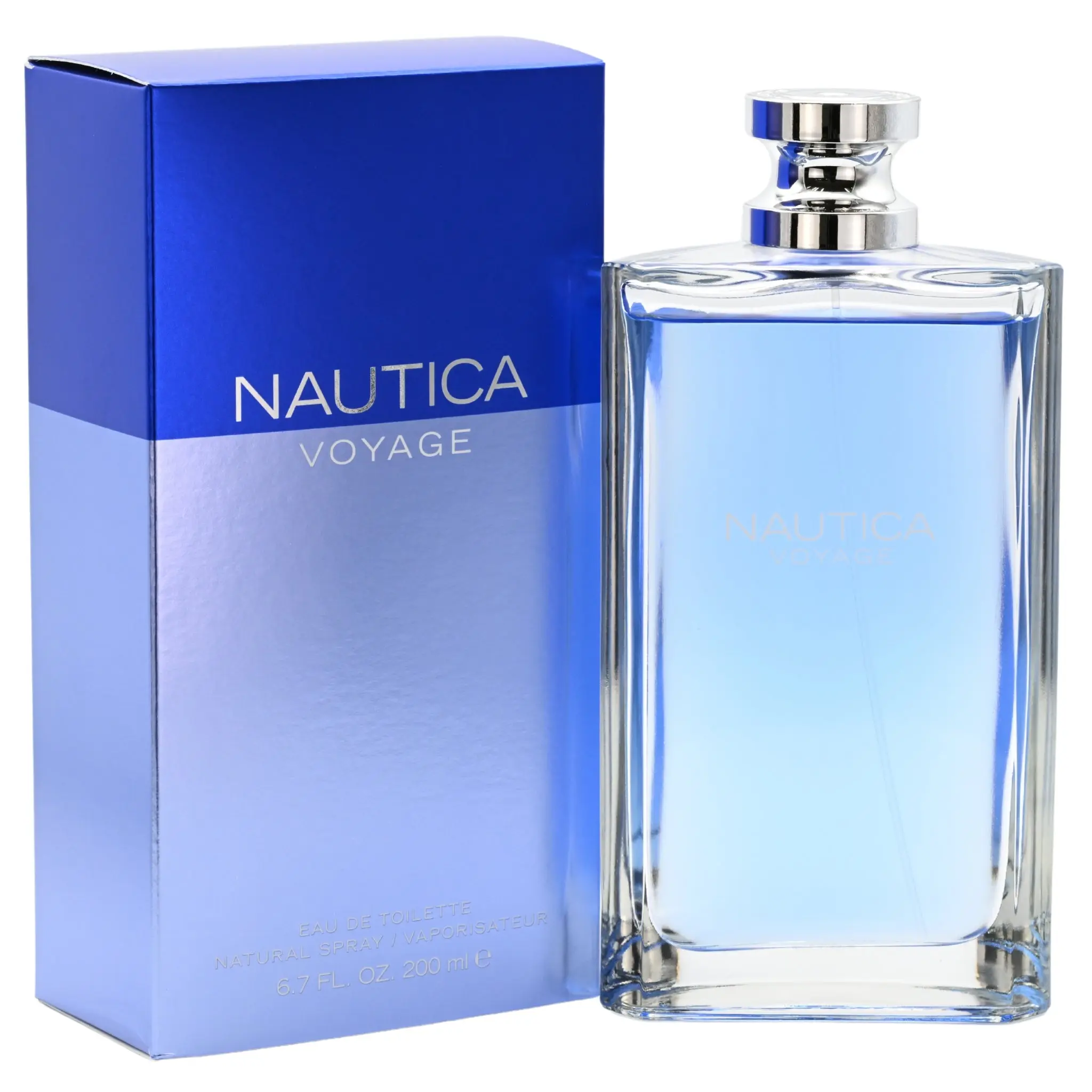 Nautica Voyage Men's Eau de Toilette Cologne - 6.7 fl oz, Aquatic Base with Aquatic Moss, Woody & Earthy Fresh Aroma, Mimosa Blend, Signature Scent, New in Box with Unboxing Option