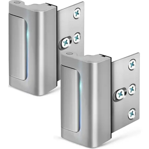 Home Security Door Reinforcement Lock - 800 lbs Force Resistance, Anti-Theft, Childproof, Night Safety, Blocks Forced Entry, for Inward Swinging Doors, Bedrooms, Households, Safety Locks Solution, Anti Theft Lock