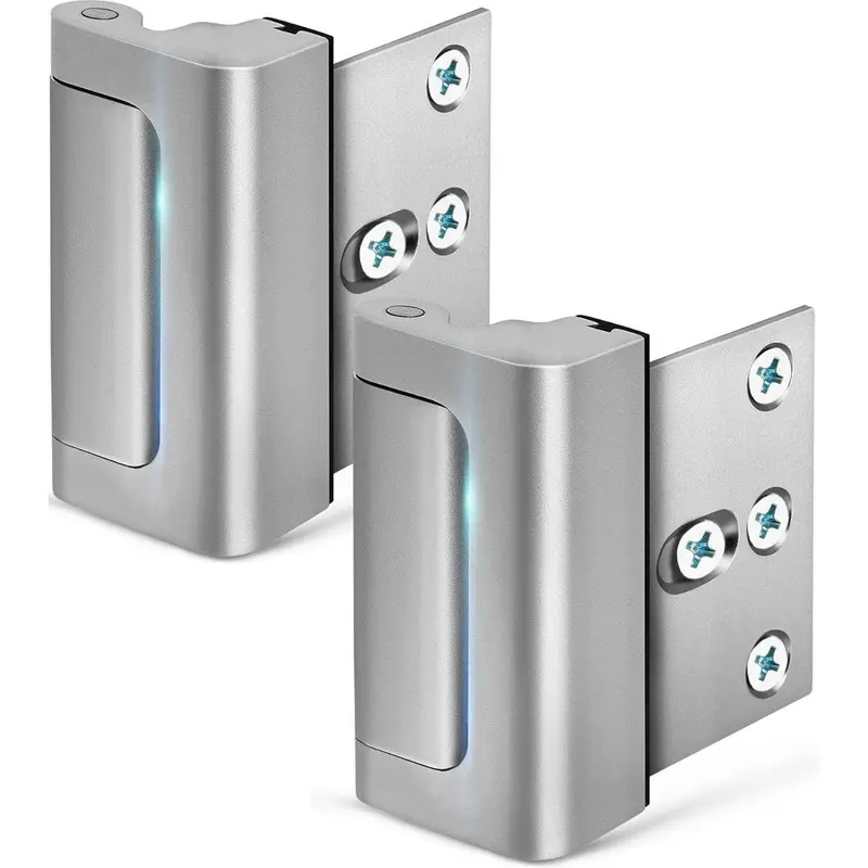 Home Security Door Reinforcement Lock - 800 lbs Force Resistance, Anti-Theft, Childproof, Night Safety, Blocks Forced Entry, for Inward Swinging Doors, Bedrooms, Households, Safety Locks Solution, Anti Theft Lock