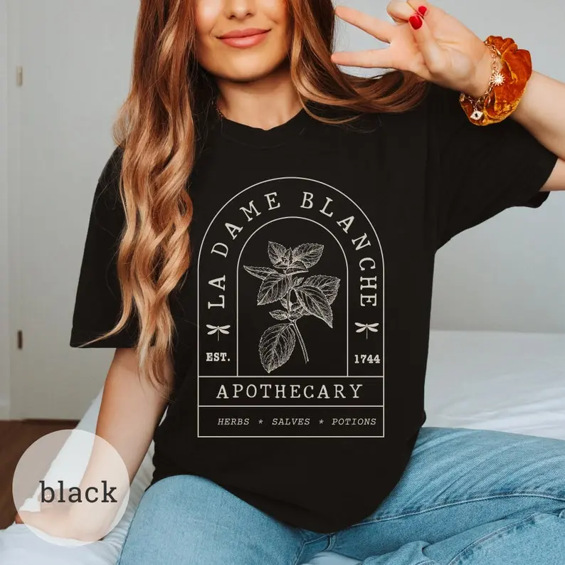 Outlander shirt Apothecary Outlander gifts bookish t-shirt cottage core granola girl Scottish romance book series herbology shirt for reader