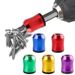 Strong Magnetic Screw Ring: 1/4 Inch/ 6.35 mm Universal Magnetic Screw Holder - Removable Magnetic Screwdriver Drill Bit Holder for Hex Screwdriver and Power Bits Magnetic Screwdriver Tools