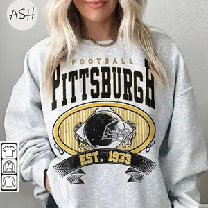 Vintage 90s Pittsburgh Football Sweatshirt Hoodie, Vintage Pittsburgh Crewneck Gift for Football Fan Oversized Pittsburgh Sweatshirt, #SSteelerrr merch, Fan Gift