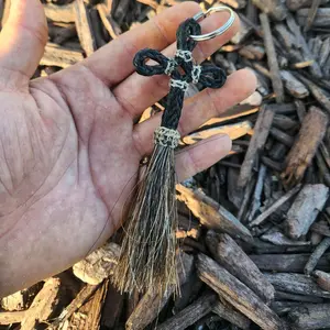 Horse Hair Keychain Trenzado
