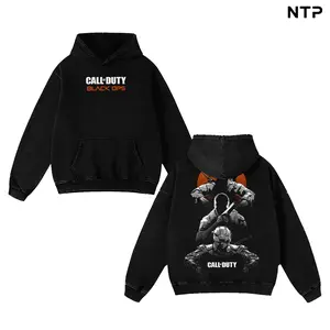 Call of Duty Black Ops Vintage Graphic Oversized Sweatshirt Hoodie T-Shirt, Retro CoD Gaming Apparel for Men Women, Acid Wash Heavyweight Cotton Streetwear, Gamer Gift Idea, Classic Warfare Merch