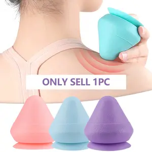 Silicone Massage Ball with Suction Cup, Self Massage Tool, Body Care Tool for Muscle Relaxation & Relief, Relaxation Aid, Portable Design for Home & Travel Use