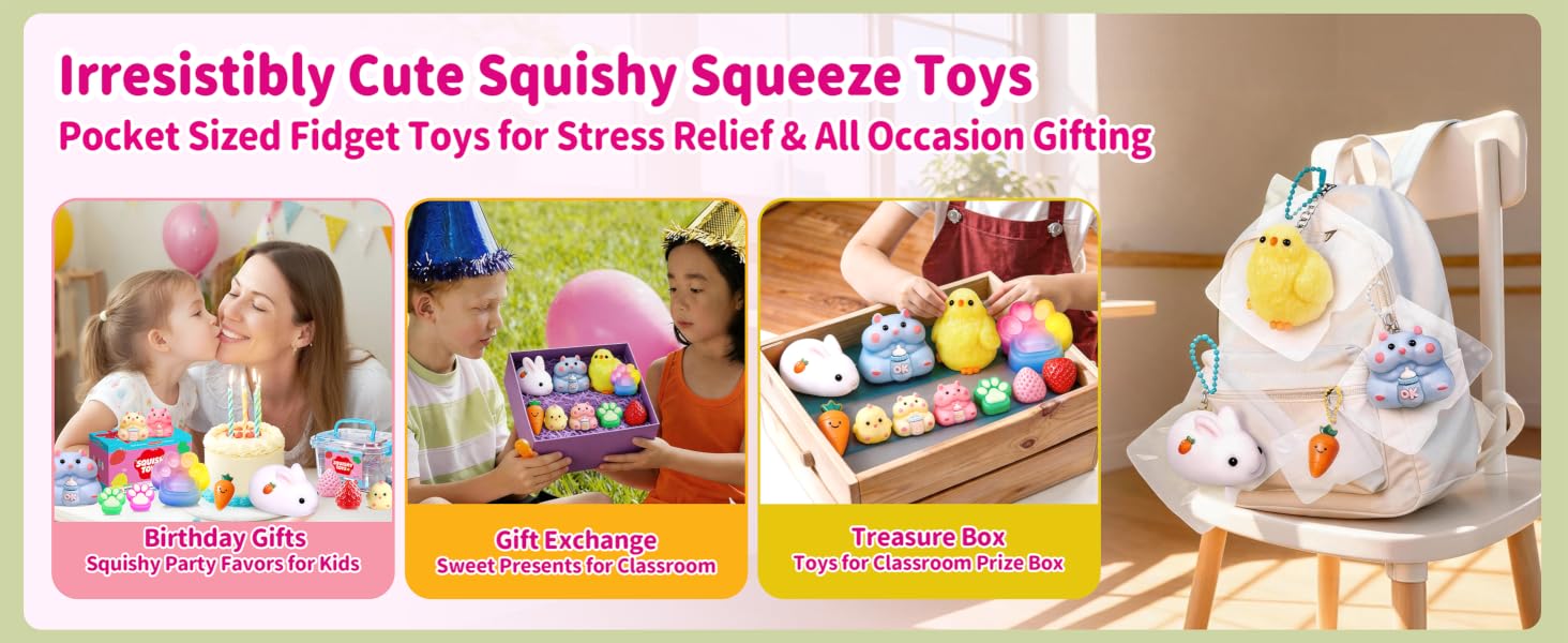 12Pack Taba Squishy Toys Kit - Squishy Fidget Squeeze Toys Squishy Fun Box| taba Squishy Favors for Kids 8-12,cute Squishies Stress Relief Toys for Girls 6-8-10-12 Year Old Girls