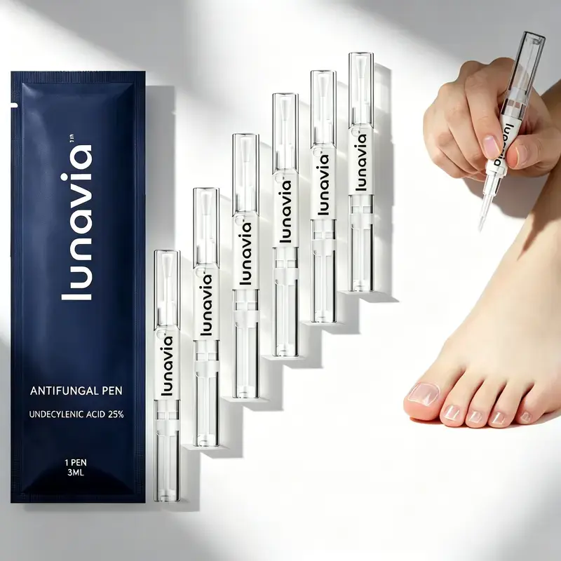 Lunavia 25% Undecylenic Acid Nail & Skin Care Pen, 3ml, with Precision Applicator for Nail Treatments & Cuticle Care