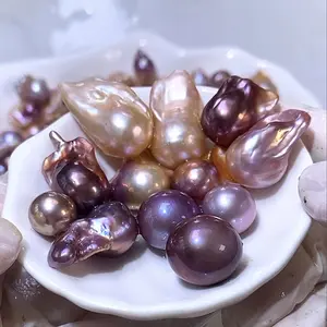 Natural freshwater pearl loose pearlsCustom links