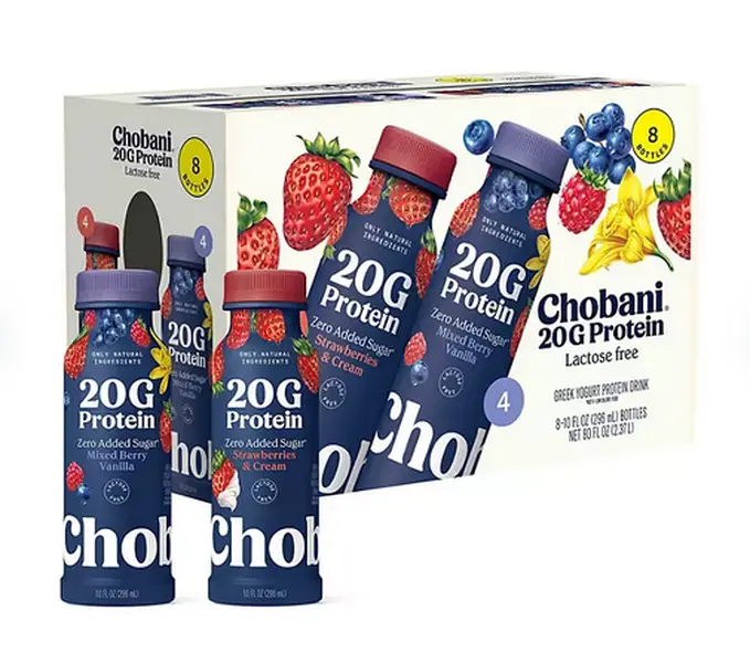 chobani protein shake, Chobani 20G Protein Low Fat Greek Yogurt Drink Variety Pack, 10 fl. oz,. 8 Pack Fruit Energy