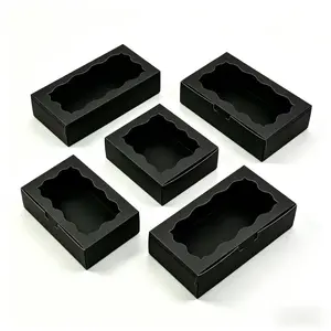 5 Pcs Cookie/candy Boxes with Transparent Window, Ideal for Baking, Parties, Birthdays, Outdoor Events, Baby Shower Gifts