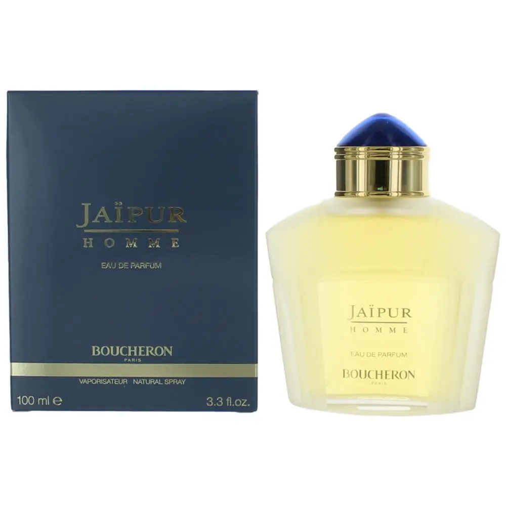 Boucheron Jaipur Homme Men's 3.3 oz EDP Spray Cologne - Daily Wear Spicy Floral Aromatic Scent Fragrances Perfumes