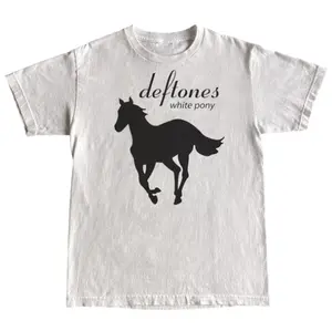 deftones white pony t shirt, Unisex T-shirt, Y2k Shirt, Gift For Men Women graphic tee zac brown sphere las vegas merch funny t shirt marcus the worm merch funny graphic tee