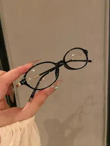 FORGET-ME-NOT Series Lightweight Eyeglass Frame Blue Light Blocking Glass Compact Exquisite Square Reduce Eye Fatigue On Computers TVs Phones And Games Suitable For Computer Screen Protector Clear Lens Glasses