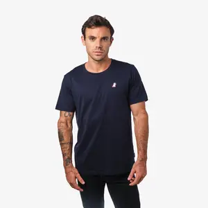 Men's Crew Neck Jersey T-Shirt — Dress Blue/White Red SV