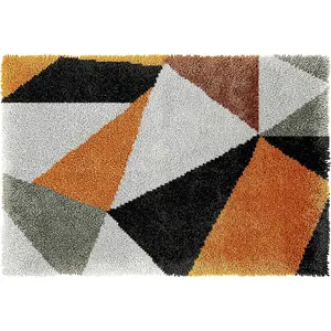 Latch Hook Kits for Adults, Colourful Pre-Printed Hook Rugs Kits for Home Decoration Festival Gift (60X40CM)