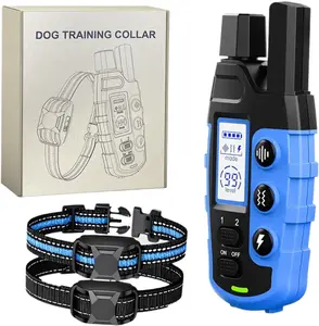 3608Ft Dog Training Collars With Remote, Adjustable Nylon Strap, Electric Shock, Vibration & Sound Modes, Rechargeable, Waterproof, For Small To Large Dogs (5-150lbs), Dog Behavior Aids For One Dog/ Two Dogs, Electronic Dog Training Collar, dog product