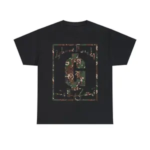Goth Money Records - GMR Arabic Camo Box Logo T-Shirts - Goth Money Wear Merch