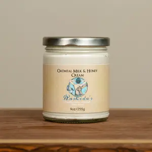 Rashida's Healing Hands Oatmeal Milk & Honey Cream - 9oz Hydrating Body Lotion with Sunflower Oil & Shea Butter for Dry Skin Types