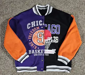 Chicago Basketball Dual Sided SHEIN Retro Varsity Jacket LG