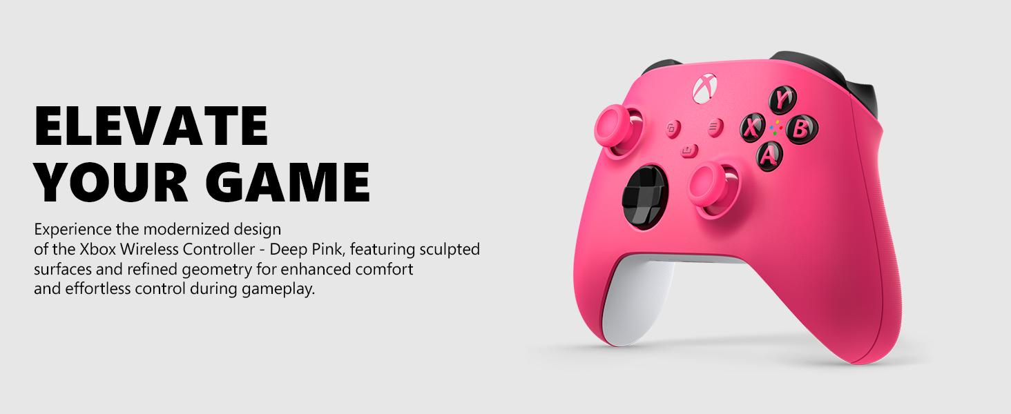 Xbox Wireless Controller - Deep Pink - Works with Xbox consoles • Windows PC • iOS & Android