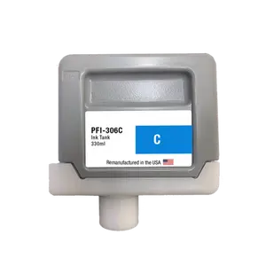 U.S. Remanufactured for Canon PFI-306C 330ml Cyan Ink Cartridge