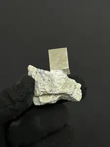 *MINI Cubic Pyrite on Matrix from Mina Ampliación A Victoria, Navajún, Spain.