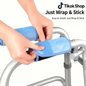 Walking Cane Handle Grips, Wheelchair Hand Grip Pads for Seniors & Disabled, Warm Soft Non-Slip Chair Armrest Cushions, Protect Hands