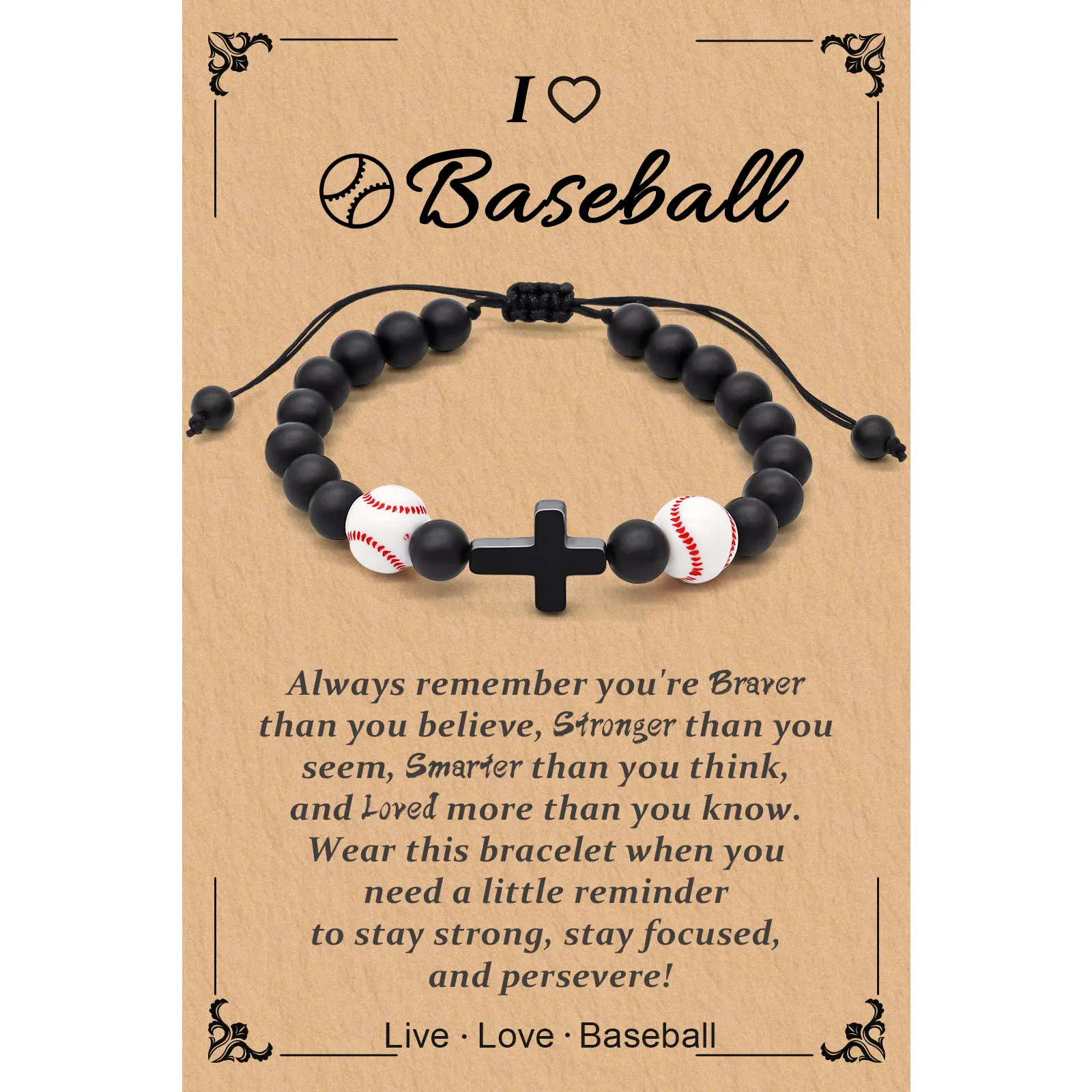 Baseball Bracelet, Sport Bracelet, Boy Bracelet, Costume Jewelry