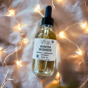 Vanilla, Coconut & Cinnamon Body Oil, Nourishing, Alcohol-Free Skin Care