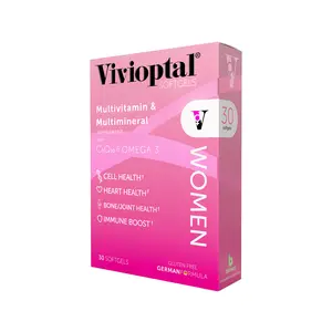 Vivioptal Women 30 Softgels - Multivitamin & Multimineral Supplement - CoQ10 & Omega-3
