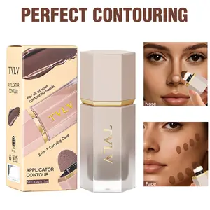 Liquid Contour Stick with Blending Tip | Long-Lasting Face Sculpting Cream for Women | Lightweight Buildable Bronze Contour Wand | Skin-Natural Sunkissed Glow for Summer Outdoor Makeup,summervibes