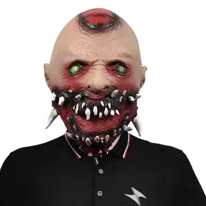 Anime Terror Cyborg Vampire Masks Cosplay Costume Latex Mask Halloween Masquerade Party Carnival Prop full face cover