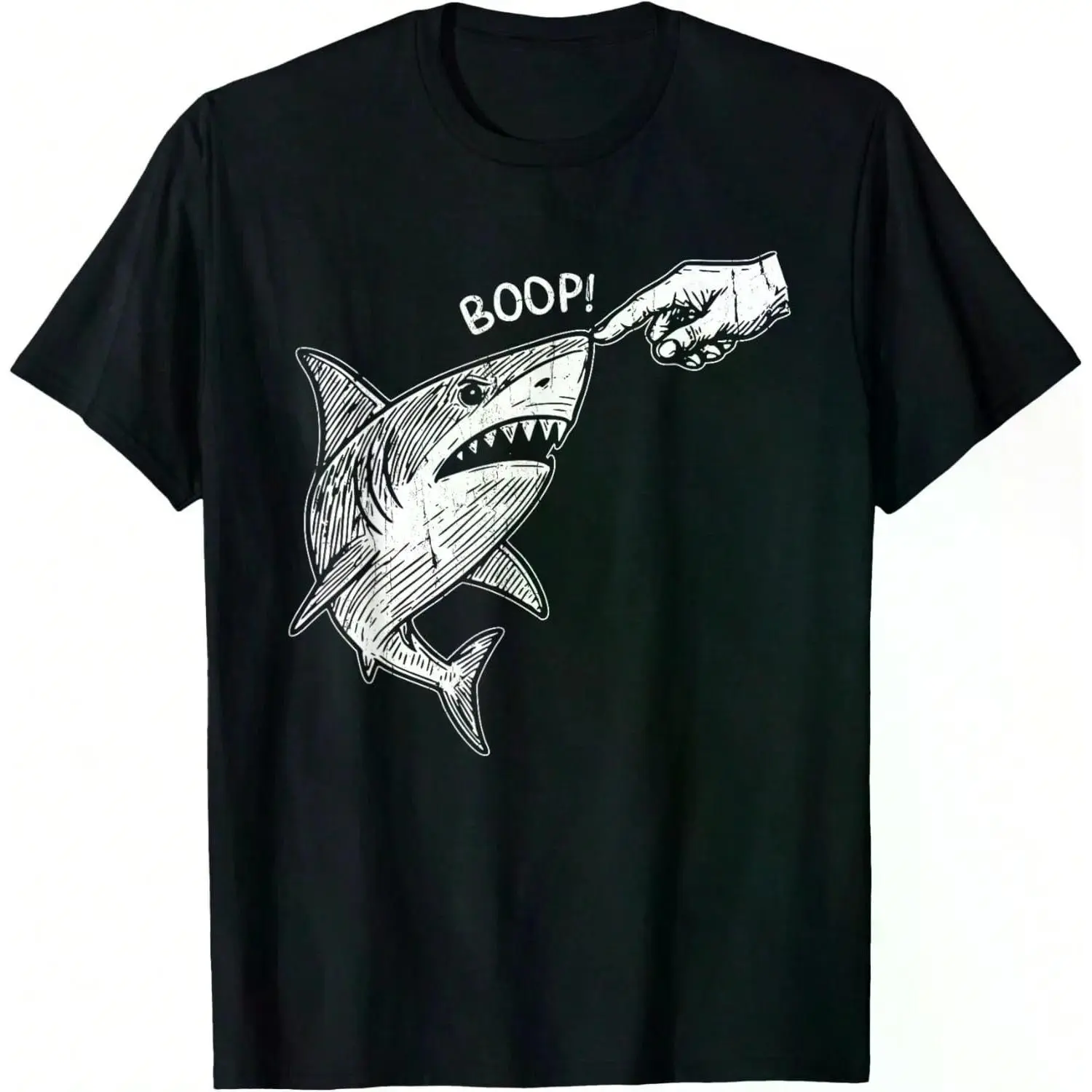 Hilarious Boop Shark Meme Unisex T-Shirt - Funny Shark Humor Tee