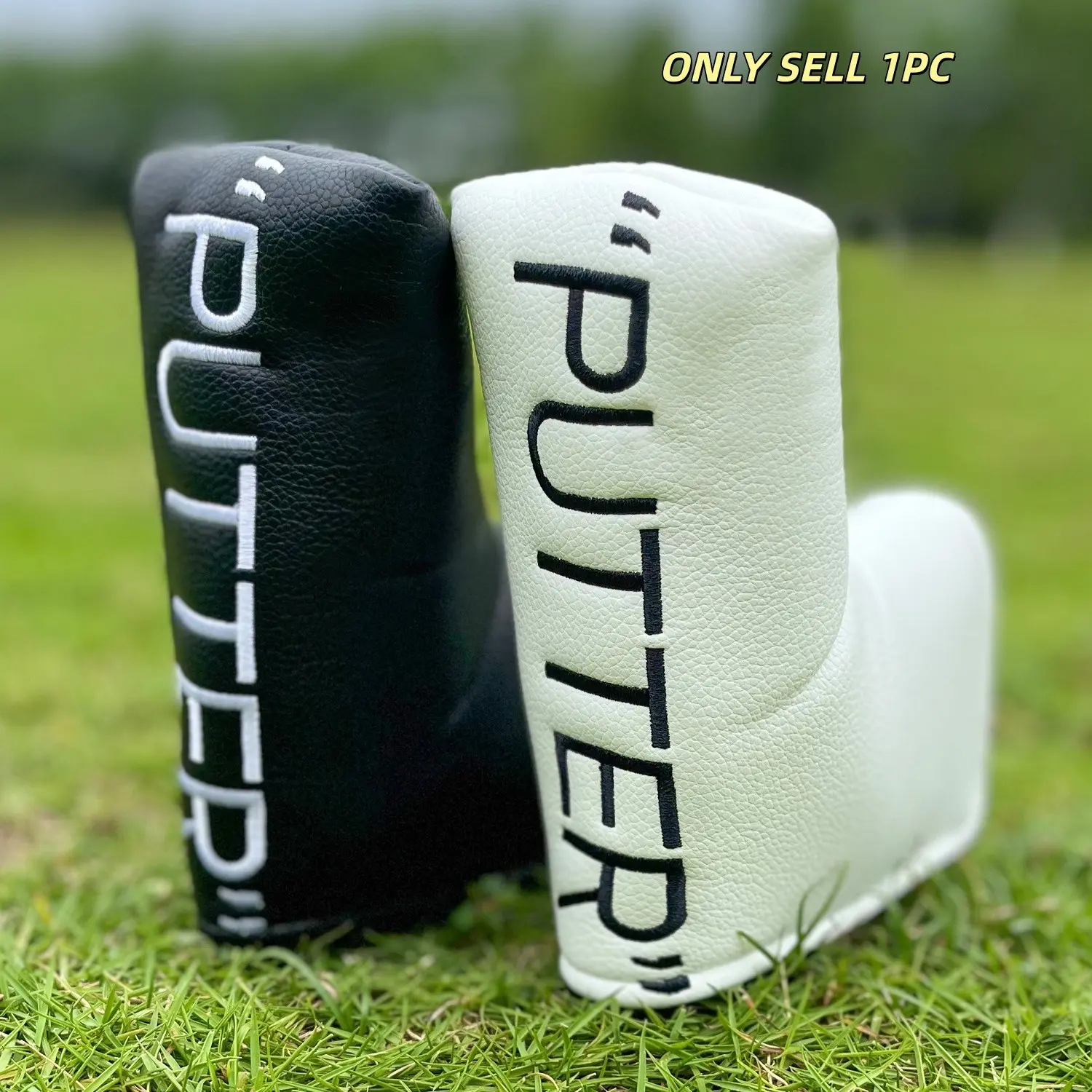 Trendy Blade Golf Putter Headcover, Soft Lined Design, Secure Closure, Durable Golf Accessory, Fits Most Standard Blade Putters, Ideal for Daily Use, Golf Equipment, Golf Gear