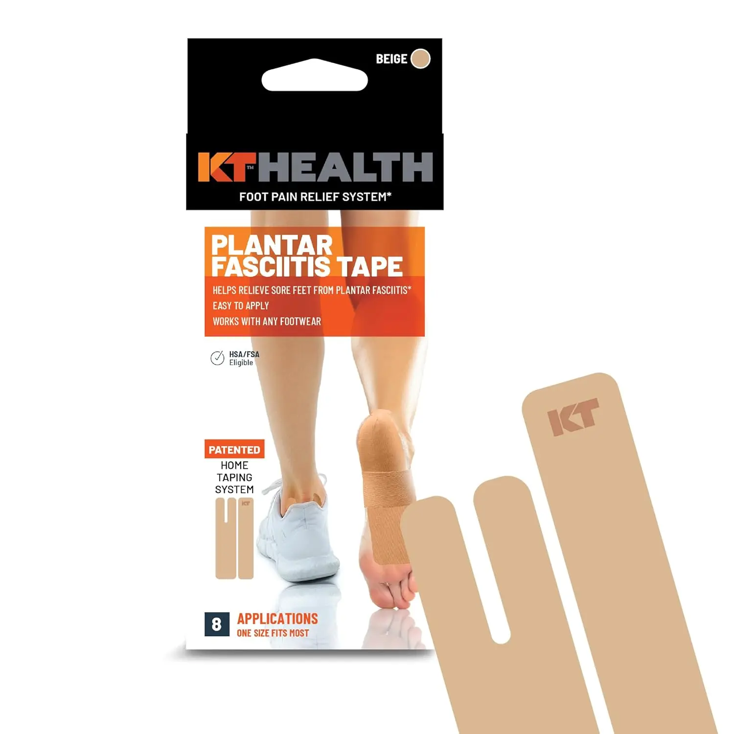 Tape, Plantar Fasciitis Tape, Foot Soreness Relief System, 8 Applications