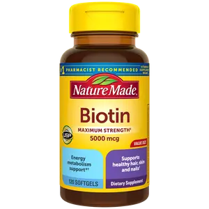 Biotin Maximum Strength‡ 5000 mcg Softgels