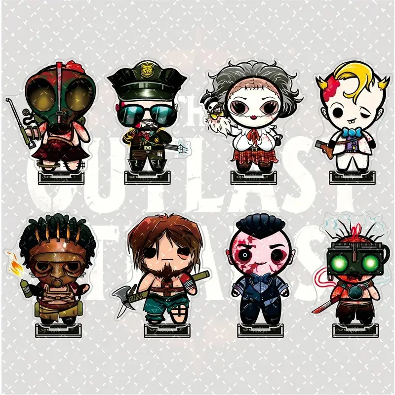 The Outlast Trials 13cm Acrylic Stand Figures Cyborg Test Subject Game Collectible Merchandise Desktop Decoration Fan Gift