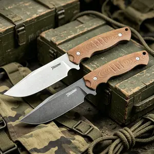 Fixed Blade Outdoor Knife EDC Gear Portable Survival Knife for Camping Hunting Hiking Emergency Use