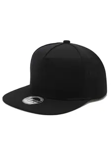 Classic Hip Hop Snapback Hat Flatbill Snapback | Flat Bill Blank Solid Color Adjustable Cap