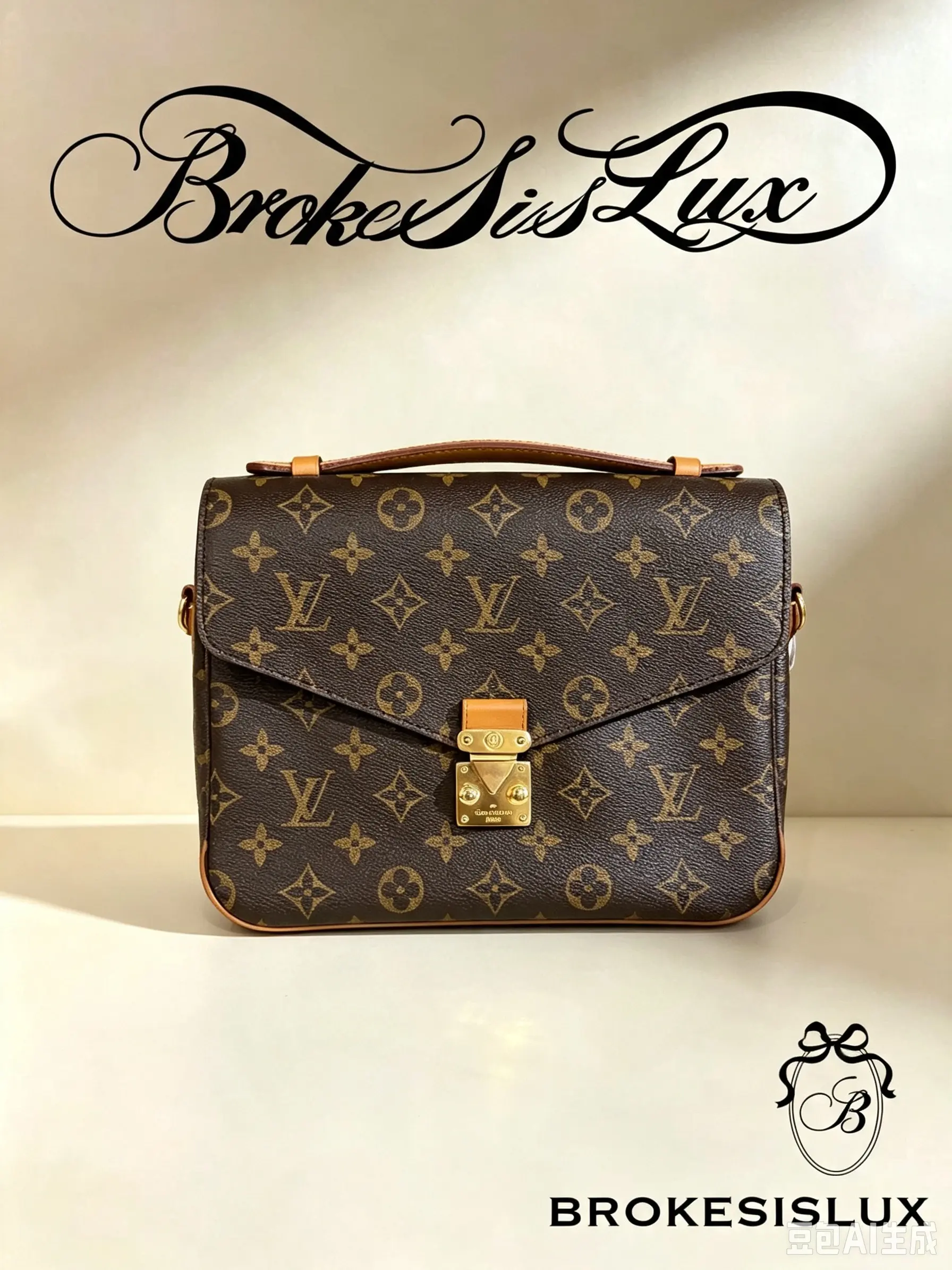 Pre-owned Louis Vuitton Pochette Metis in Monogram Canvas