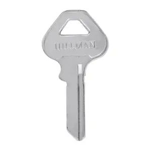 212 MAIN Brass CP-22 Type Single-Sided Universal Fit Key Blank - For Ace Padlocks, Hillman Traditional House & Office Use, Pack of 10
