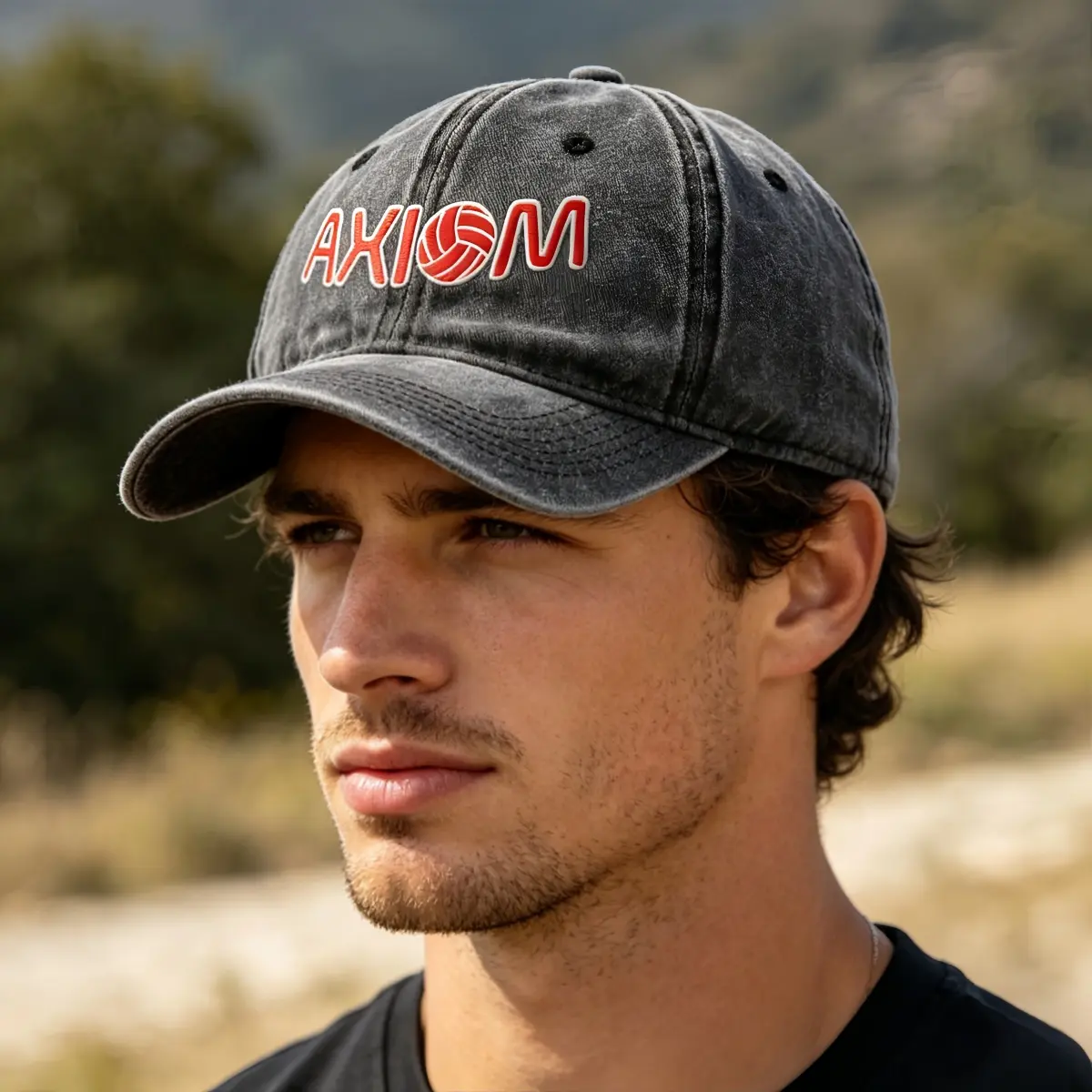 Axiom volleyball hemed Unisex Adjustable outdoor sports vintage hat