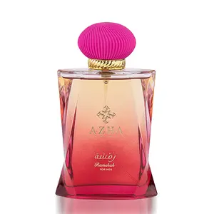 Azha Perfumes Ramshah Eau De Parfum 100ml for Her - Emerald Nebula Collection Long Lasting Floral Cologne with Orange Blossom Rose & Vanilla Notes Luxurious Fragrance